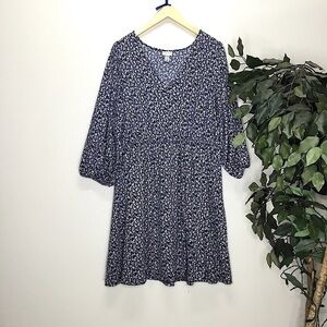 PLUS Ava & Viv Blue Floral Dress